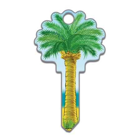 KEY SHAPES Lucky Line  Palm Tree House Key Blank Double B112S